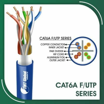 cat6a Network Cable 23awg twisted Pair f-utp LSZH 305m tmt global products range network cable cat3 cat5e cable cat6 cable cat6a cable cat7 cable cat8 cable full copper LSZH and pvc indoor outdoor ethernet cablestmt global products range network cable cat3 cat5e cable cat6 cable cat6a cable cat7 cable cat8 cable full copper LSZH and pvc indoor outdoor ethernet cables